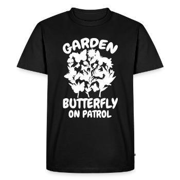 Hobby Jardinier Jardin Jardin Papillons - T-shirt Premium bio Homme - noir - Devant - Nico (187cm)