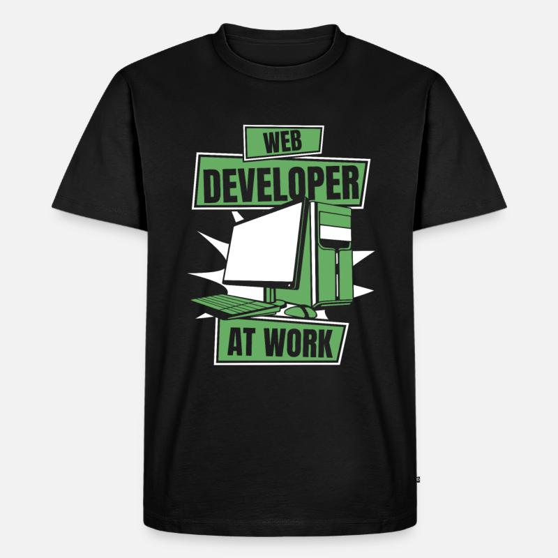 Développeur Web Webdeveloper Cool - T-shirt Premium bio Homme - noir