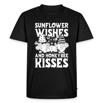 Jardinier amateur jardin abeilles de jardin - T-shirt Premium bio Homme - noir - Devant - Nico (187cm)