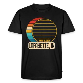 Eclipse totale de Soleil Indiana Lafayette EclipseLafay - T-shirt Premium bio Homme - noir - Devant - Nico (187cm)