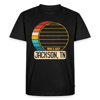 Eclipse totale de Soleil Tennessee Jackson EclipseJacks - T-shirt Premium bio Homme - noir - Devant - Nico (187cm)