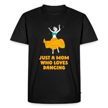Maman Mère Mère Danse Mère - T-shirt Premium bio Homme - noir - Devant - Nico (187cm)
