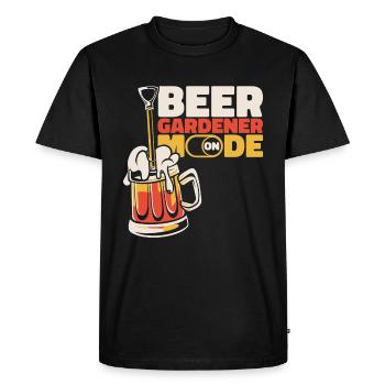 Hobby Gardener Garden Mode Une bière de jardin - T-shirt Premium bio Homme - noir - Devant - Nico (187cm)