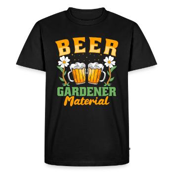 Hobby Gardener Garden Material Garden Beer - Men's Premium Organic T-Shirt - black - Front - Nico (187cm)