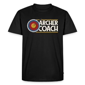 Tir à l’arc Archer Cool - T-shirt Premium bio Homme - noir - Devant - Nico (187cm)