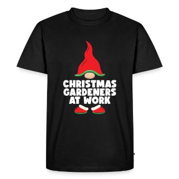 Hobby Gardener Garden Gnome Garden Noël - T-shirt Premium bio Homme - noir - Devant - Nico (187cm)