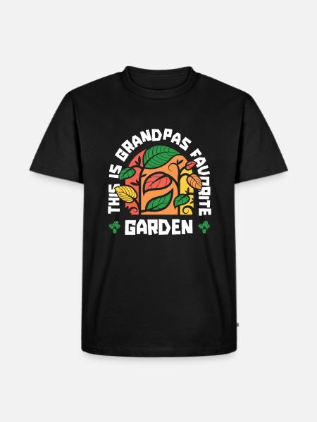 Hobbygärtner Garten Garten Opa - Männer Premium Bio T-Shirt - Schwarz