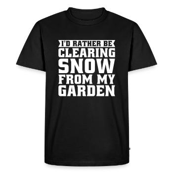 Hobby Gardener Garden Snow Garden Christmas - Men's Premium Organic T-Shirt - black - Front - Nico (187cm)