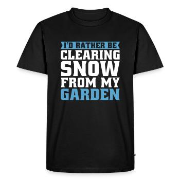 Hobby Gardener Garden Snow Garden Christmas - Men's Premium Organic T-Shirt - black - Front - Nico (187cm)