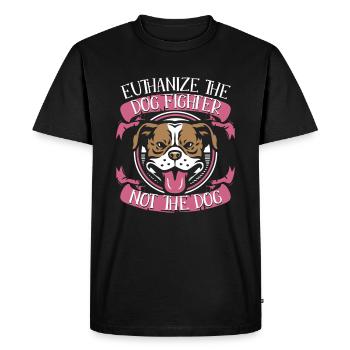 Pitbull Pitbull Interdiction - T-shirt Premium bio Homme - noir - Devant - Nico (187cm)