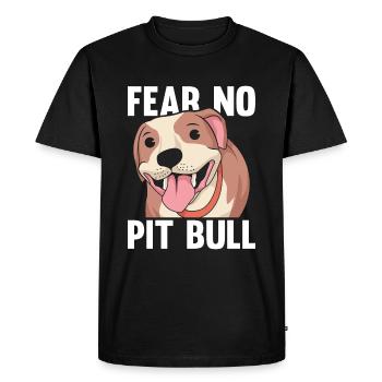 Pitbull N’ayez pas peur Pitbull Ban - T-shirt Premium bio Homme - noir - Devant - Nico (187cm)