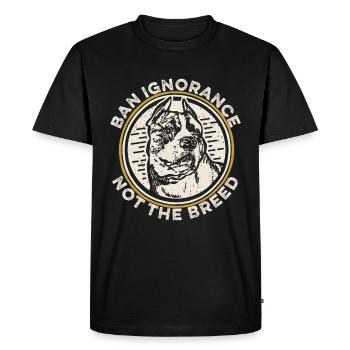 Pitbull Pitbull Interdiction - T-shirt Premium bio Homme - noir - Devant - Nico (187cm)