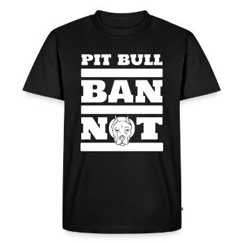 Pitbull Cool Pitbull Ban - T-shirt Premium bio Homme - noir - Devant - Nico (187cm)