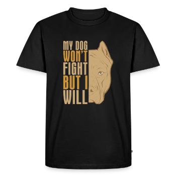 Pitbull Pitbull Interdiction - T-shirt Premium bio Homme - noir - Devant - Nico (187cm)
