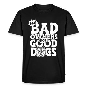 Pitbull Pitbull Interdiction - T-shirt Premium bio Homme - noir - Devant - Nico (187cm)