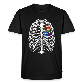 Genderfluide Cool - T-shirt Premium bio Homme - noir - Devant - Nico (187cm)