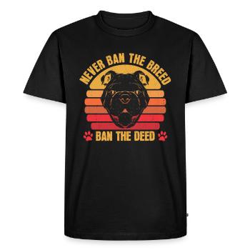 Pitbull Cool Pitbull Ban - T-shirt Premium bio Homme - noir - Devant - Nico (187cm)
