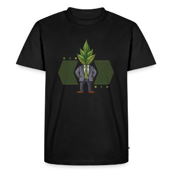 Jardinier amateur jardin maman - T-shirt Premium bio Homme - noir - Devant - Nico (187cm)