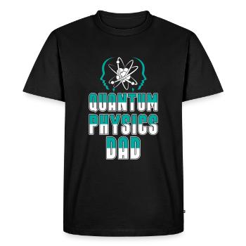 Physique Phyker Papa Physique quantique - T-shirt Premium bio Homme - noir - Devant - Nico (187cm)