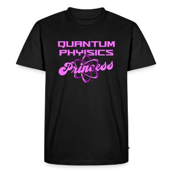 Physique Physiciens Physique quantique - T-shirt Premium bio Homme - noir - Devant - Nico (187cm)