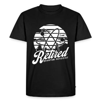 Physics Retired Physicist Quantum Physics - Men's Premium Organic T-Shirt - black - Front - Nico (187cm)