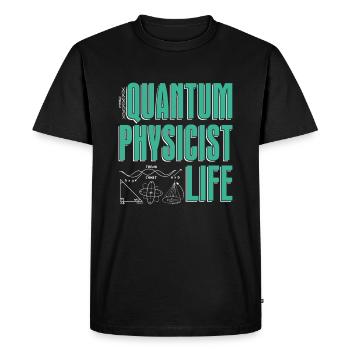 Physique Calculs Physique Physique quantique - T-shirt Premium bio Homme - noir - Devant - Nico (187cm)