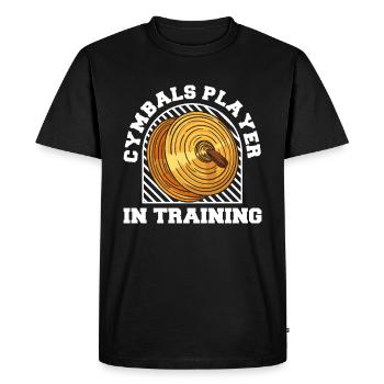 Fan train marching band cymbal - Men's Premium Organic T-Shirt - black - Front - Nico (187cm)