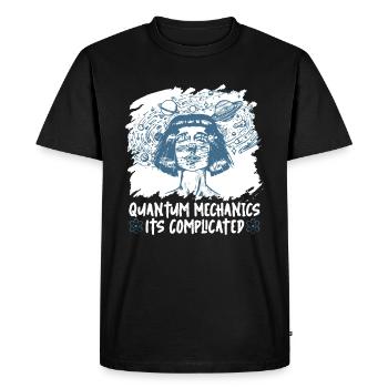Physics Physicists complicate quantum physics - Men's Premium Organic T-Shirt - black - Front - Nico (187cm)