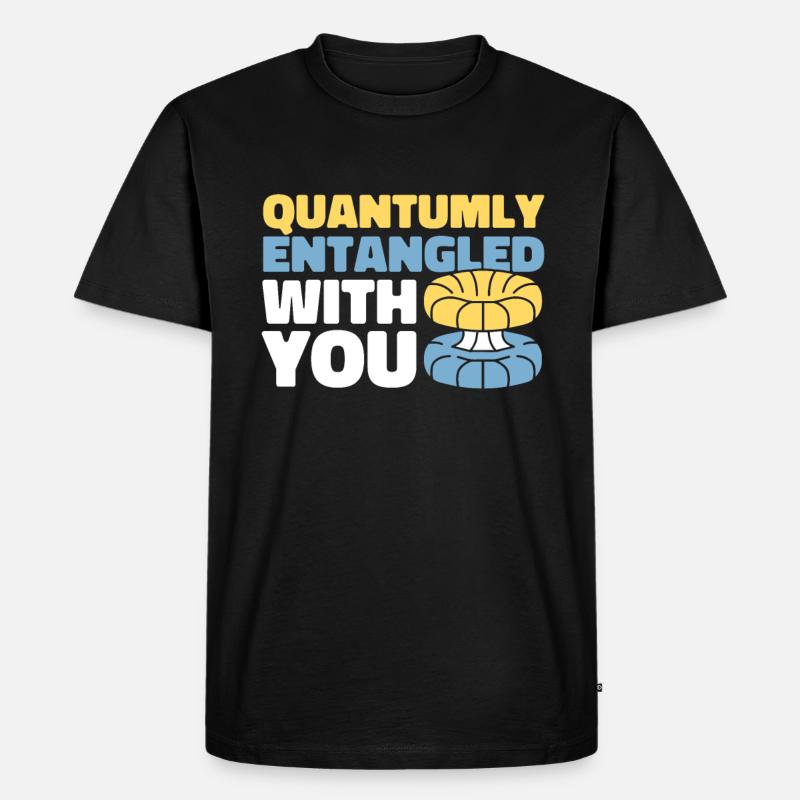 Physik Phyiker Witzig Quantenphysik - Männer Premium Bio T-Shirt - Schwarz