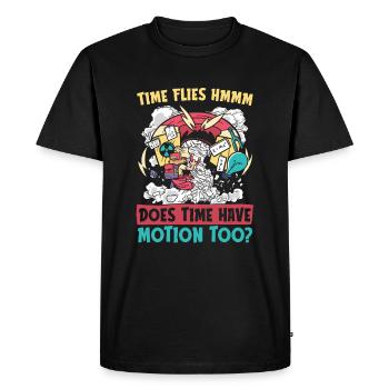 Physique Phyker Drôle de physique quantique - T-shirt Premium bio Homme - noir - Devant - Nico (187cm)