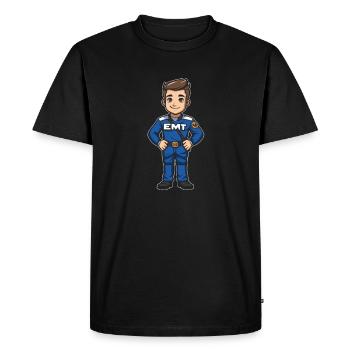Service ambulancier paramédical - T-shirt Premium bio Homme - noir - Devant - Nico (187cm)