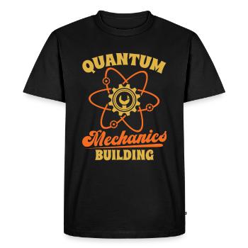 Physique Physicien Drôle Physique quantique - T-shirt Premium bio Homme - noir - Devant - Nico (187cm)