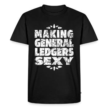 Comptable Conseiller fiscal Lustig - T-shirt Premium bio Homme - noir - Devant - Nico (187cm)