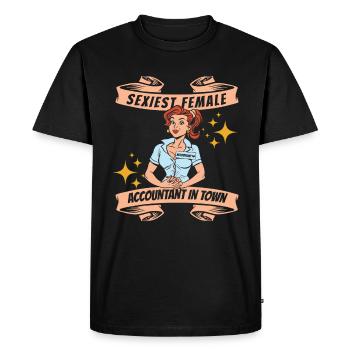 Comptable Conseiller fiscal Lustig - T-shirt Premium bio Homme - noir - Devant - Nico (187cm)