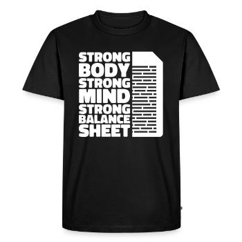 Accountant Tax Advisor Witzig - Men's Premium Organic T-Shirt - black - Front - Nico (187cm)