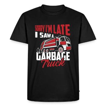 Truck Driver Trucker Truck Driver Funny - Men's Premium Organic T-Shirt - black - Front - Nico (187cm)