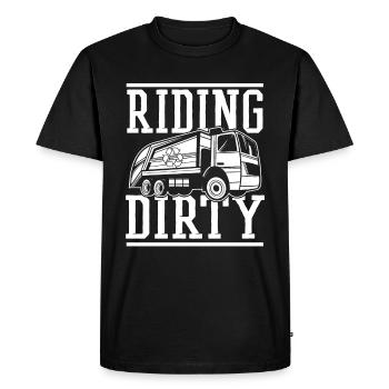 Truck Driver Trucker Truck Driver Driver - Men's Premium Organic T-Shirt - black - Front - Nico (187cm)