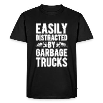 Truck Driver Trucker Truck Driver Funny - Men's Premium Organic T-Shirt - black - Front - Nico (187cm)