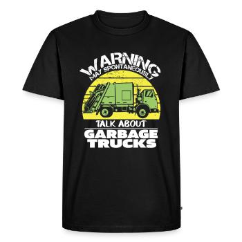 Truck Driver Trucker Truck Driver Funny - Men's Premium Organic T-Shirt - black - Front - Nico (187cm)