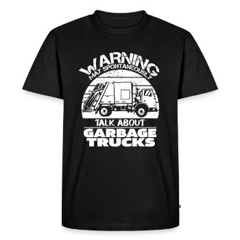 Truck Driver Trucker Truck Driver Funny - Men's Premium Organic T-Shirt - black - Front - Nico (187cm)