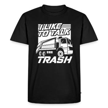 Truck Driver Trucker Truck Driver Funny - Men's Premium Organic T-Shirt - black - Front - Nico (187cm)