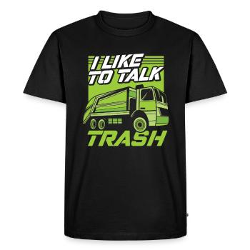 Truck Driver Trucker Truck Driver Funny - Men's Premium Organic T-Shirt - black - Front - Nico (187cm)