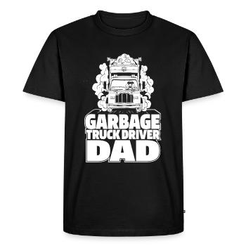 Truck Driver Trucker Truck Driver Dad - Men's Premium Organic T-Shirt - black - Front - Nico (187cm)