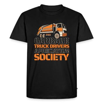 Truck Driver Trucker Truck Driver Funny - Men's Premium Organic T-Shirt - black - Front - Nico (187cm)
