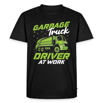 Truck Driver Trucker Truck Driver Funny - Men's Premium Organic T-Shirt - black - Front - Nico (187cm)