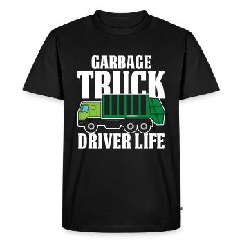 Truck Driver Trucker Truck Driver Funny - Men's Premium Organic T-Shirt - black - Front - Nico (187cm)