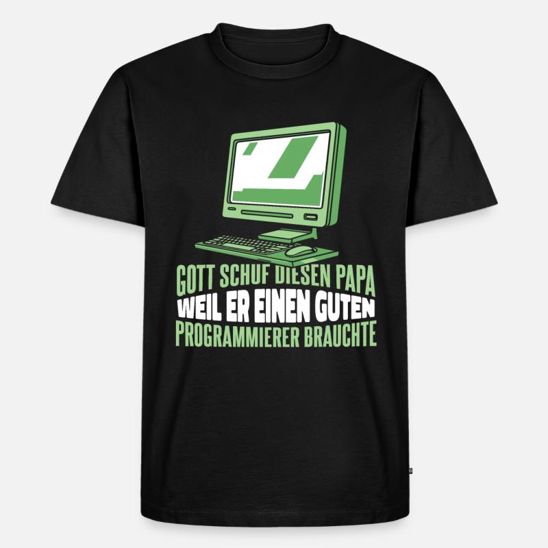 Entwickler Coder Programmierer - Männer Premium Bio T-Shirt - Schwarz