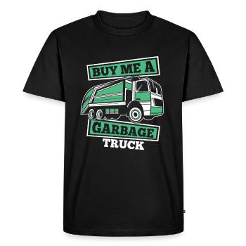 Truck Driver Trucker Truck Driver Funny - Men's Premium Organic T-Shirt - black - Front - Nico (187cm)