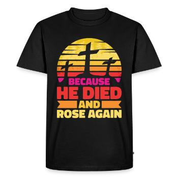 Christianisme chrétien - T-shirt Premium bio Homme - noir - Devant - Nico (187cm)