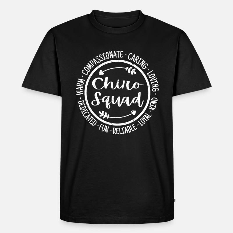 Chiro Squad Chiropraktik Assistent Chiropraktiker - Männer Premium Bio T-Shirt - Schwarz